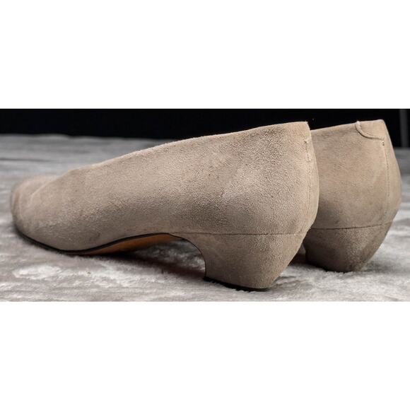 Evan Picone Vintage Tan Suede Leather Kitten Heels Pointed Toe Womens Size 7.5 - Picture 15 of 16